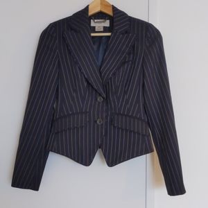 Wool Karen Millen striped cropped jacket